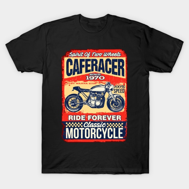 CAFERACER T-Shirt by KANDIM'S Studio